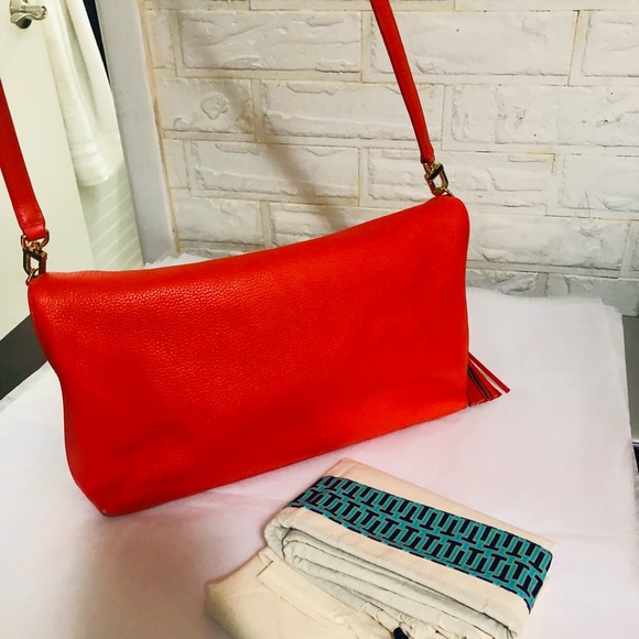 Tory Burch Taylor Shoulder Bag Convertible Tiger Lily🔥🔥 - Picture 5 of 15